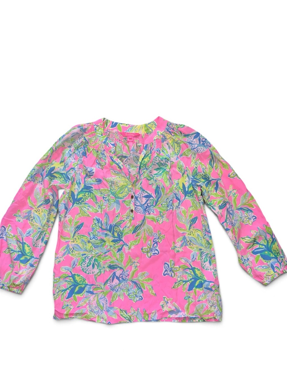 Lilly Pulitzer Elsa Silk Top Size M